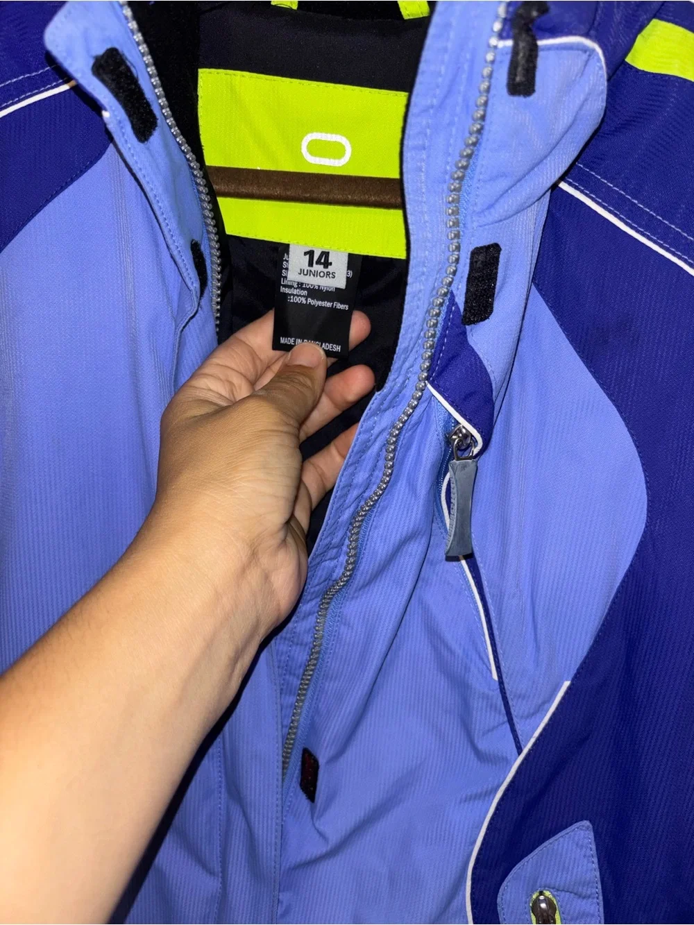 Kids Blue & Lime Ski Jacket - Obermeyer